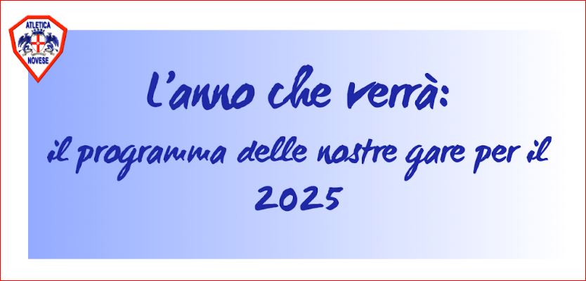 Il 2025 di Atletica Novese